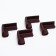 A set of protective pads on corners, 4 pcs., Brown color