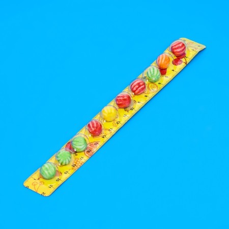 Chewing gum-marshmallow "Fruit ruler", in a blist, assorted, 12 g-2