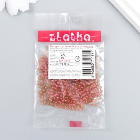 Beads "Zlatka" 08/0, 3 mm, 10 g 0311 St.-2