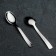 Spoon of coffee "celebration", thickness 2 mm, silver color