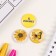 Icons sunset set 3 pcs d = 25 mm "mood color - summer" 7x7 cm