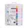 A set of acrylic markers 12 colors Sketch & Art, 1.0-3.0 mm