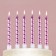 Candles for the cake, pink, 8 pcs.