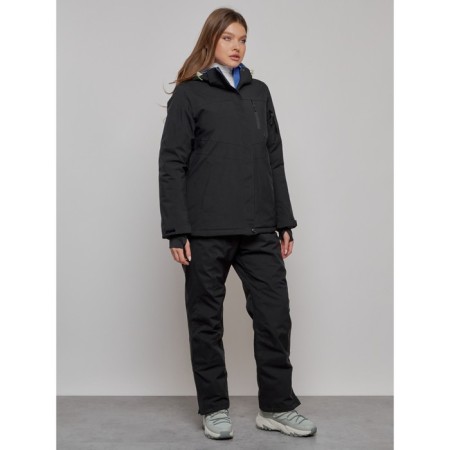 Ski suit female, size 44, black color-2