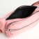 Lightning waist bag, 2 outer pockets, pink color