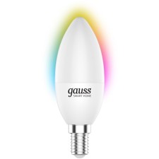 Smart lamp Gauss Iot Smart Home E14 5W 470lm Wi-Fi (pack: 1pc) (1190112)
