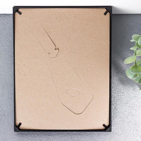 Photo frame plastic L-1 15x21 cm black (plastic screen)-2