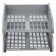A set of horizontal paper trays 2 pieces of Strong, on metal rods, gray