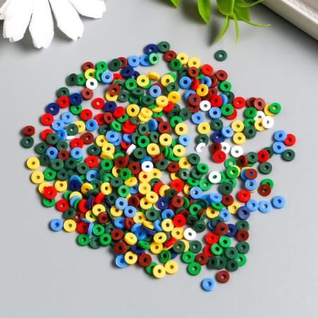 Beads for PVC Creativity "Autumn Rings" set ≈ 330 pcs 0.1x0.4x0.4 cm
