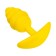 Anal plug Eromantica vikki, bee, silicone, 35x90 mm, yellow color