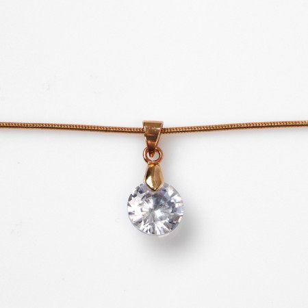 Strazinka pendant large, 40 cm, white color in gold-2