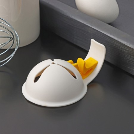 Divator for eggs with a valve fixer, 11 × 7.5 × 3.5 cm, white color-5