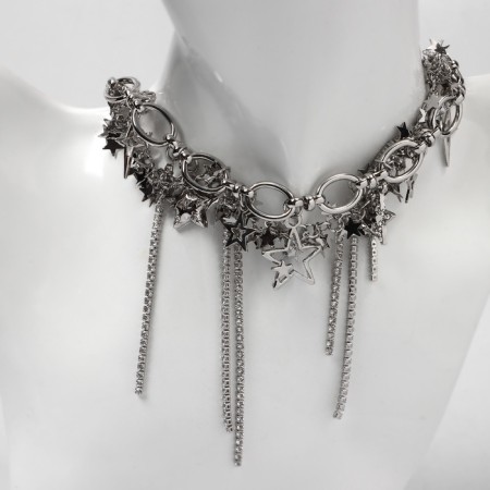 Neck "health" chain, color silver-3