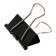 A set of paper clamps, 25 mm, 12 pieces, in a cardboard box, black