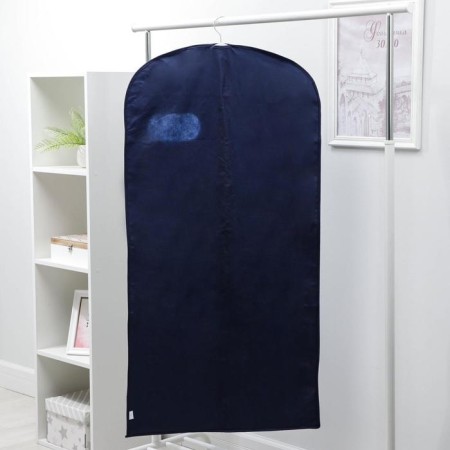 Close for clothes with a window, 60 × 120 cm, spanbond, blue color-3