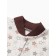 A set for a newborn (blouse/pants) "stars", beige color, height 68 cm