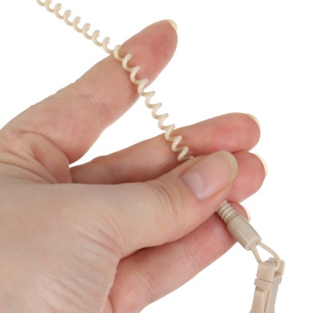 Nipple - orthodontic dummy, silicone, +6 months, with a holder, beige color-12