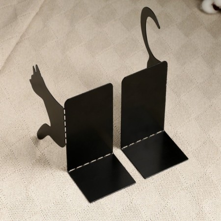 Book holder "Cat" of two parts, black-4