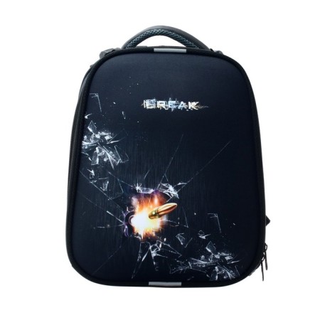 School backpack 38 x 30 x 16 cm, ergonomic back, stavia "bullet", multicolor-3