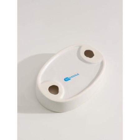 Savanna bathroom accessories “Legend”, 3 items (370 ml dispenser, soap dish, glass), white color-5