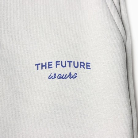 Костюм детский с начёсом (свитшот, брюки) KAFTAN Future р.34 (122-128), серый-12
