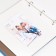 Photo album magnetic 26 sheets "Flowering on blue" density 550 g 3x23.5x22.7 cm
