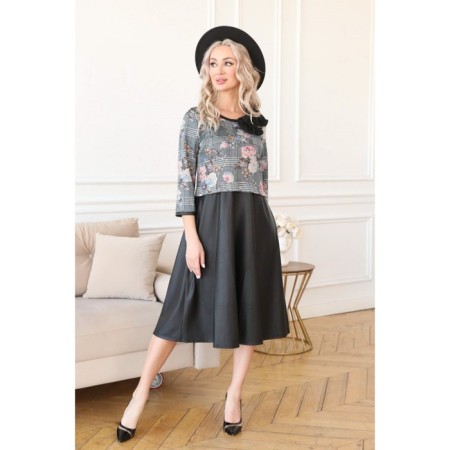Women's dress, size 44, black color-10