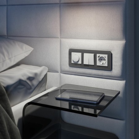 The socket w1171701 with grounding, curtains and USB, type A+C, white-1