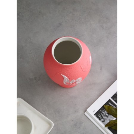 VAZA table "charm", 24cm. velvet, pink-3