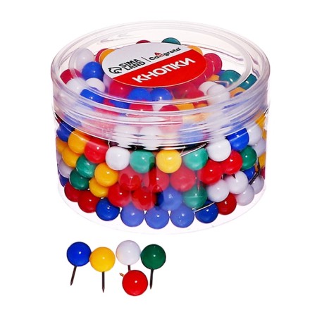 Buttons power balls colored 300 pieces in a jar