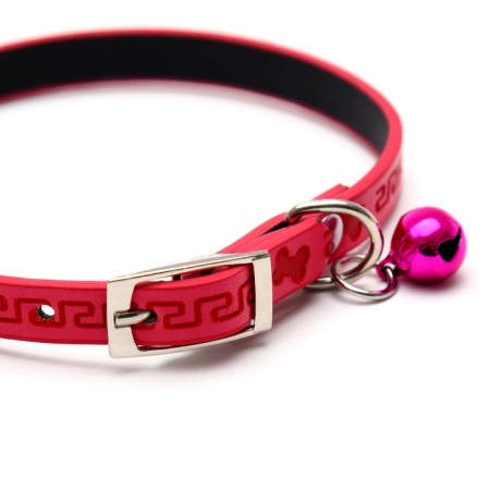 Collar with embossing "bones and curls", the basis of TPR, 30 x 1 cm, mix of flowers-1