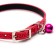 Collar with embossing "bones and curls", the basis of TPR, 30 x 1 cm, mix of flowers