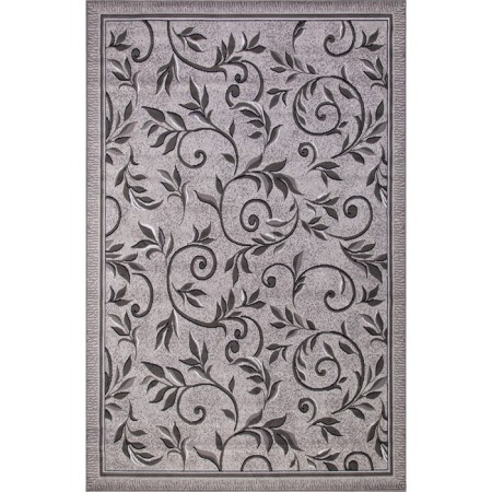 Rectangular carpet Merinos Silver, size 180x450 cm, color Light Gray