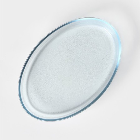 Oval glass oval dish, 32 × 22 × 5 cm-2
