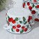Set of pots "Juicy Cherry", 2 items: 4/5.5 l, enameled lids, induction, white color