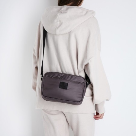 Cross-Bodi Bag on a zipper, brown color-6
