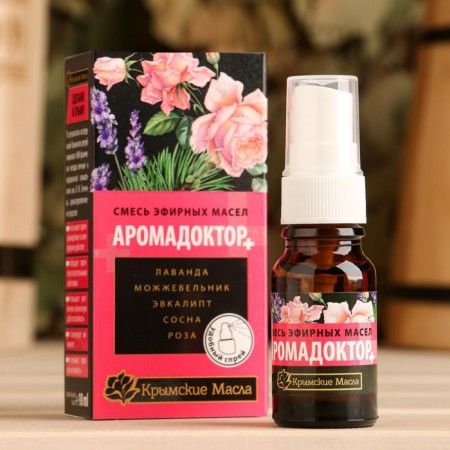 A mixture of essential oils "Aromaocardor+" lavender, juniper, eucalyptus, pine, rose 10 ml