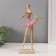 Polystone souvenir "Ballerina in a rack in a pink pack" Pink with gold 5.5x14x31 cm