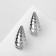 Earrings plastic "drop" vibration, silver color