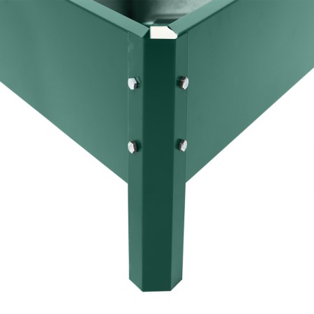 The flowerbed is galvanized "trapezoid", d = 100 cm, h = 15 cm, green, Greengo-10