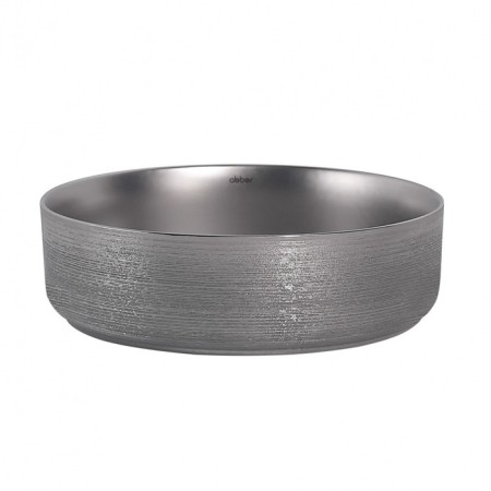 ABBER Bequem AC2109BSM sink, invoice, 400x400x120 mm, silver color, matte-2