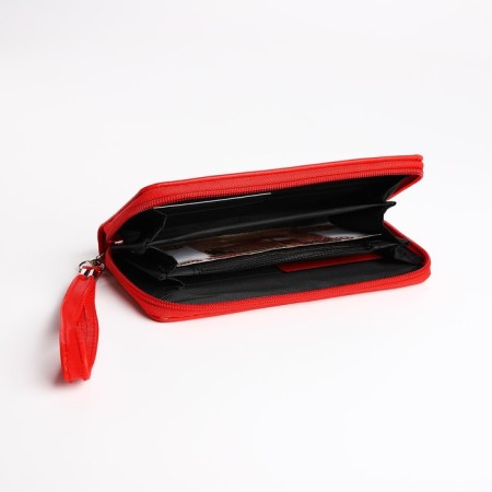 Women's wallet with lightning, red color-3