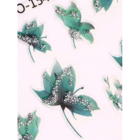 Nail stickers "Freshness", green color-4