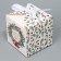 Folding box "Happy New Year", wreath, 12 x 12 x 12 cm, new year