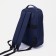 Youth backpack from textiles, mounting for a suitcase, blue color