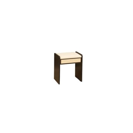 Pouffer 432 × 300 × 500 mm, wenge/velor Escobar 02/Line Asia-1