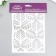 Plastic stencil "leaflets" 24x16 cm