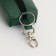 Key of zipper, length 16 cm, ring, carbine, green color