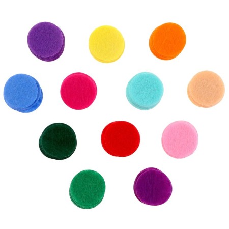 Fetir wheels for creativity and decor "circles", 250 pcs., Size 1 pc. - 2.5 cm, color mix-1
