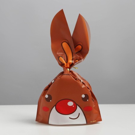 Gift bag "Olenenok", 16 x 13 cm, New Year-1